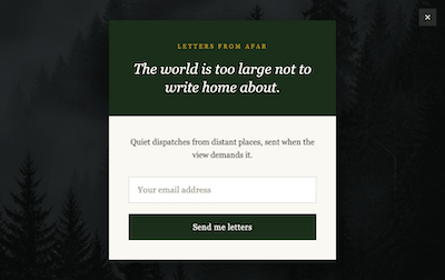 AI-generated signup form example