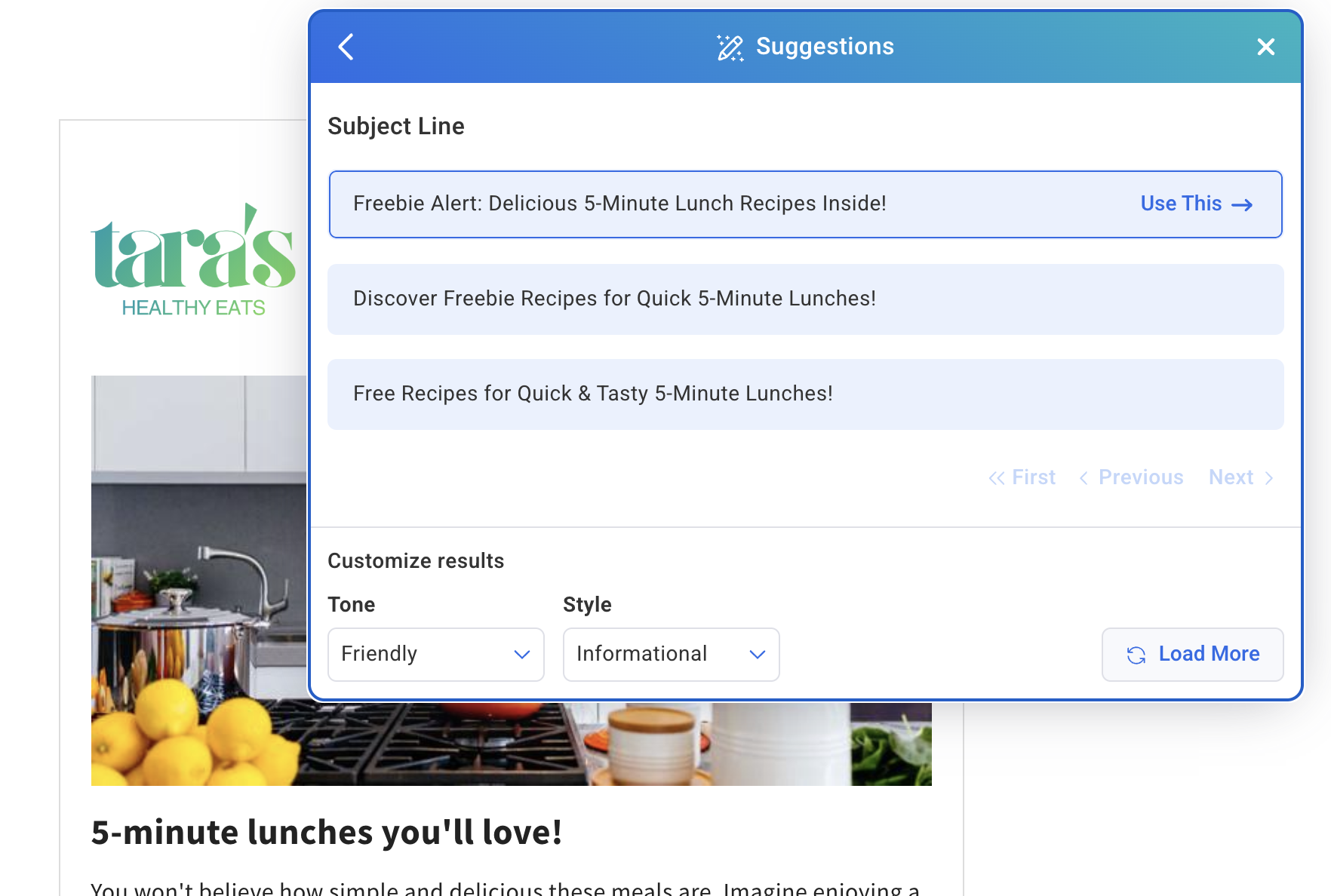 AI Subject Line Assistant