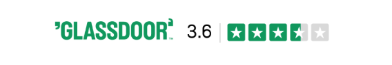 Glassdoor 3.6 stars