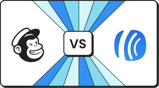 Mailchimp logo vs AWeber logo