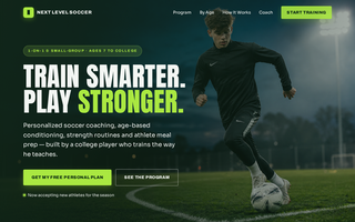 Soccer coaching program signup