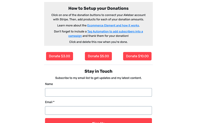 Donation Support preview