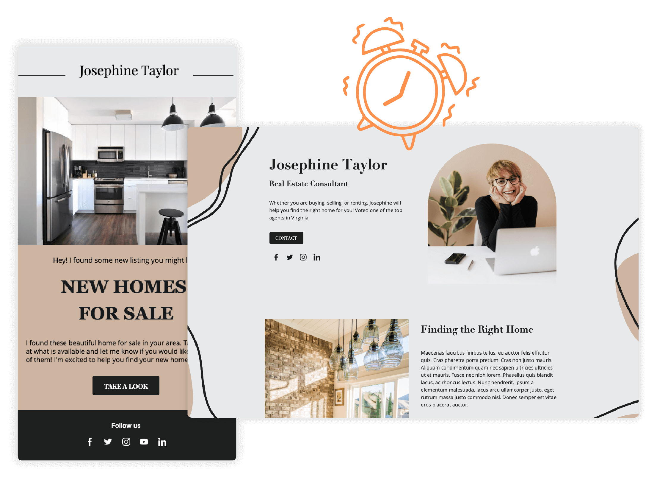 Landing Page and Email templates