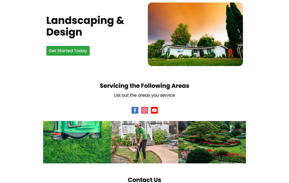 Landscaping preview