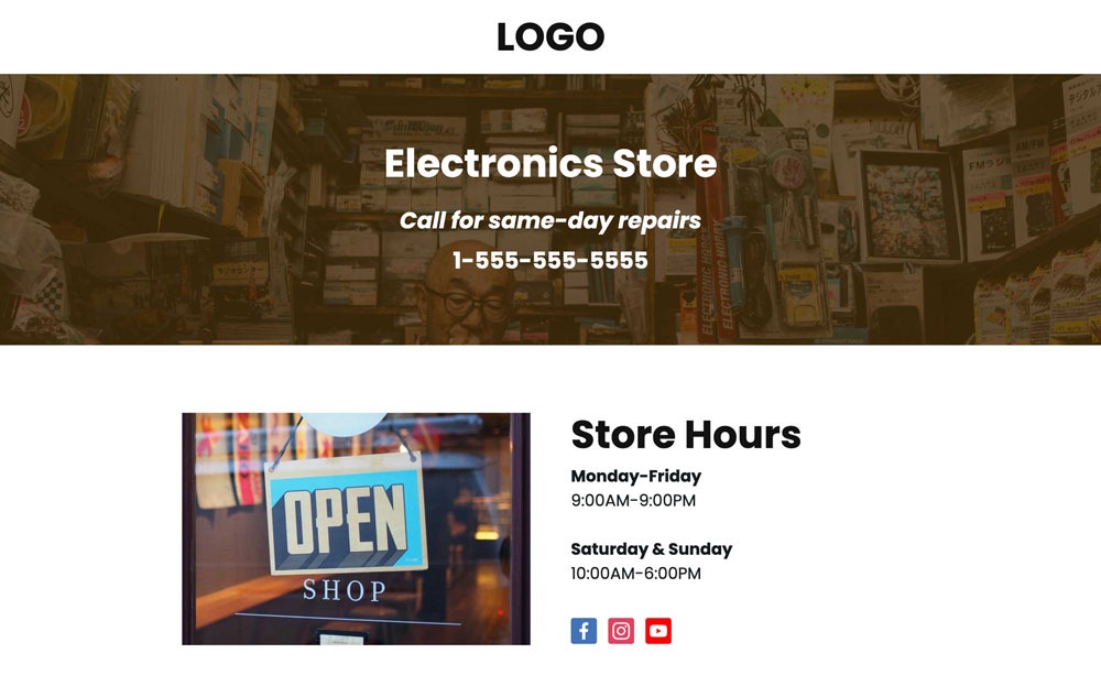 Electronics Store preview