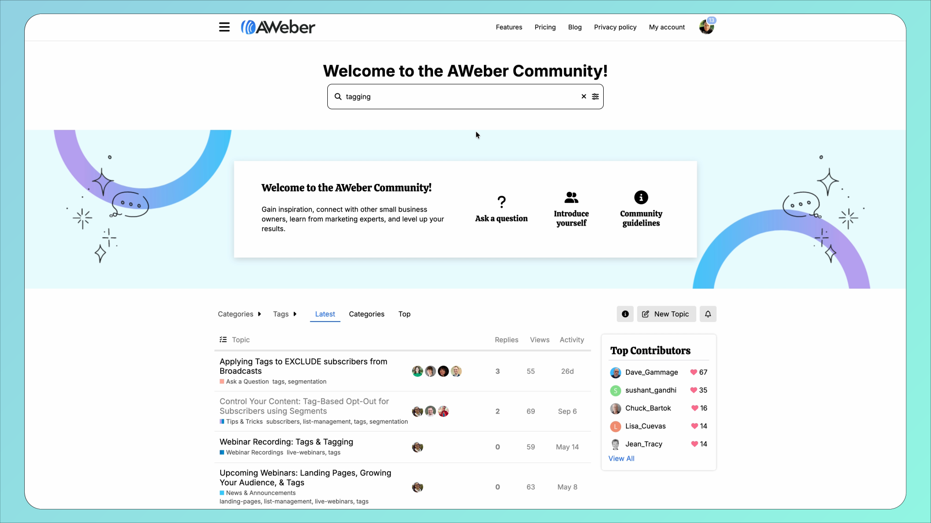 AWeber Community - Connect With Other Business Owners